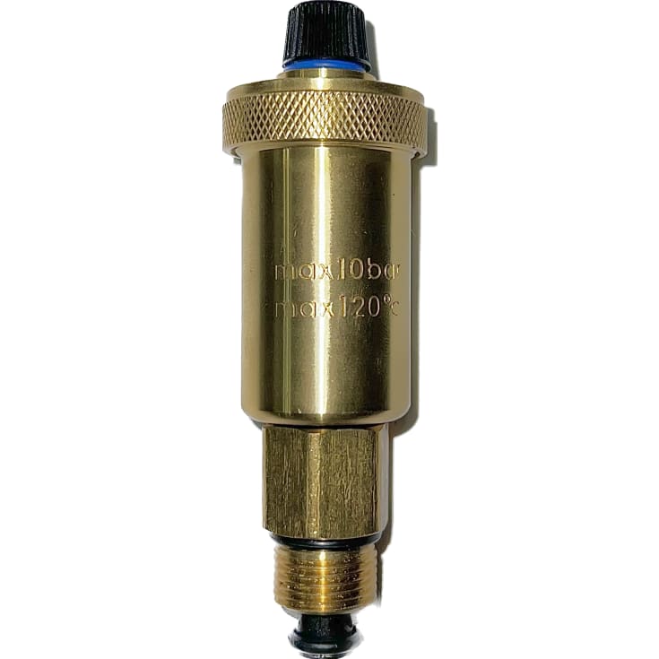 Luftventil med 3/8" automatisk avstängningsventil, Max.: 10 bar / 120 C