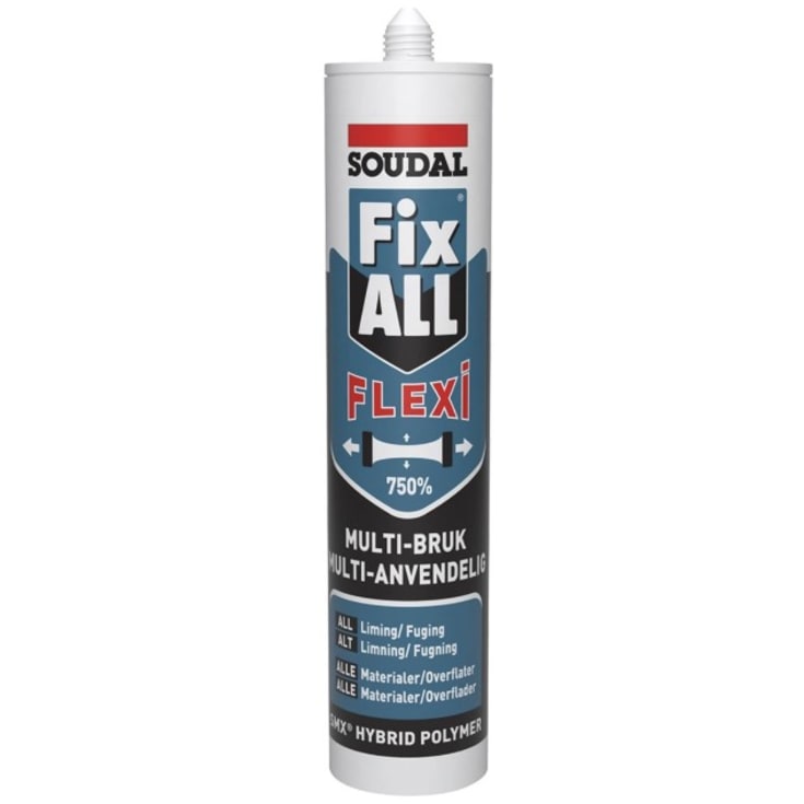Soudal Fix ALL Flexi multifuge/lim, 290 ml, grå