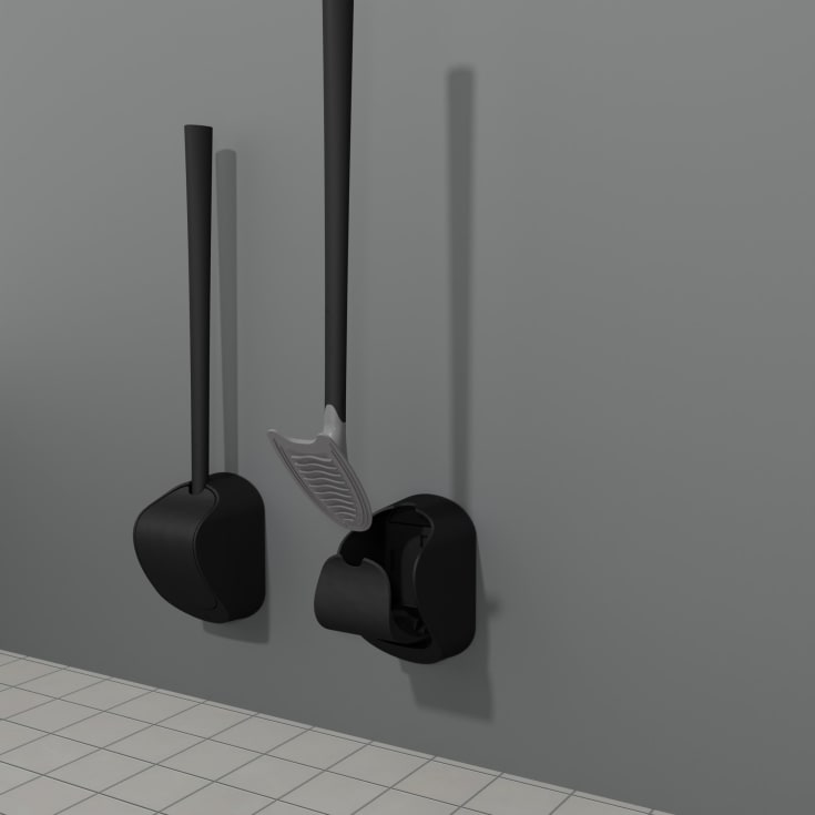 Sanimaid Paris Hygienic toalettbørste, matt sort