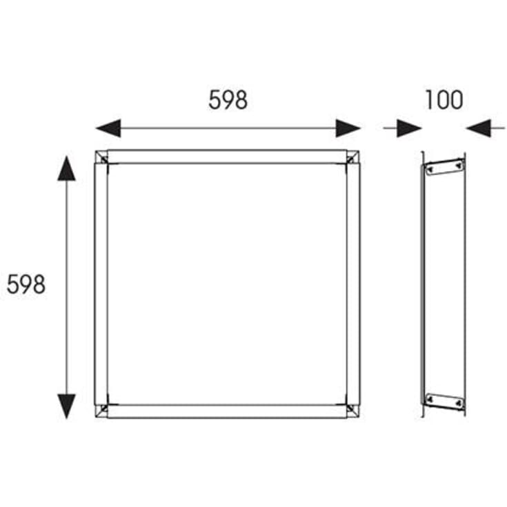 Prism Pro Mini AntiGlare DL 4xCCT 5W CRI80 280lm 55° IP65 MatHv
