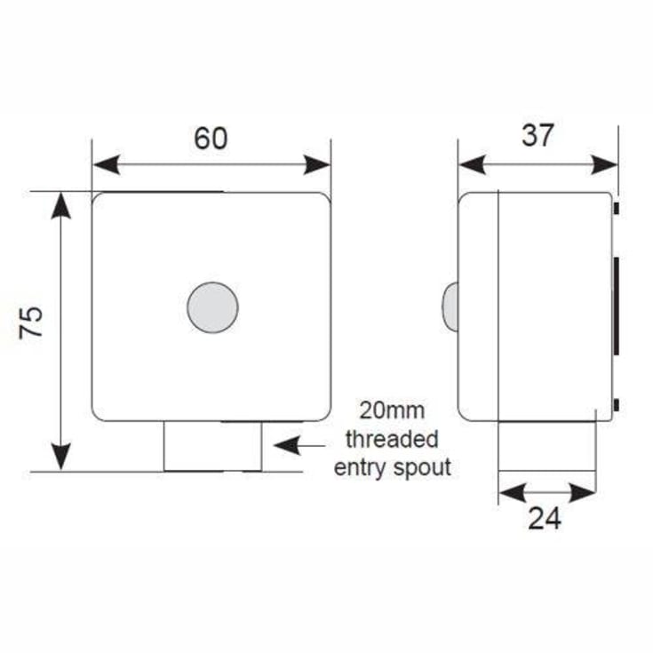 Mercurial 2 IP54 Plafond NødST 34W 3K/4K Ø500mm Sølv