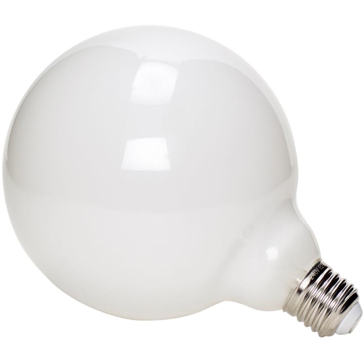 Hübsch LED globlampa, vit