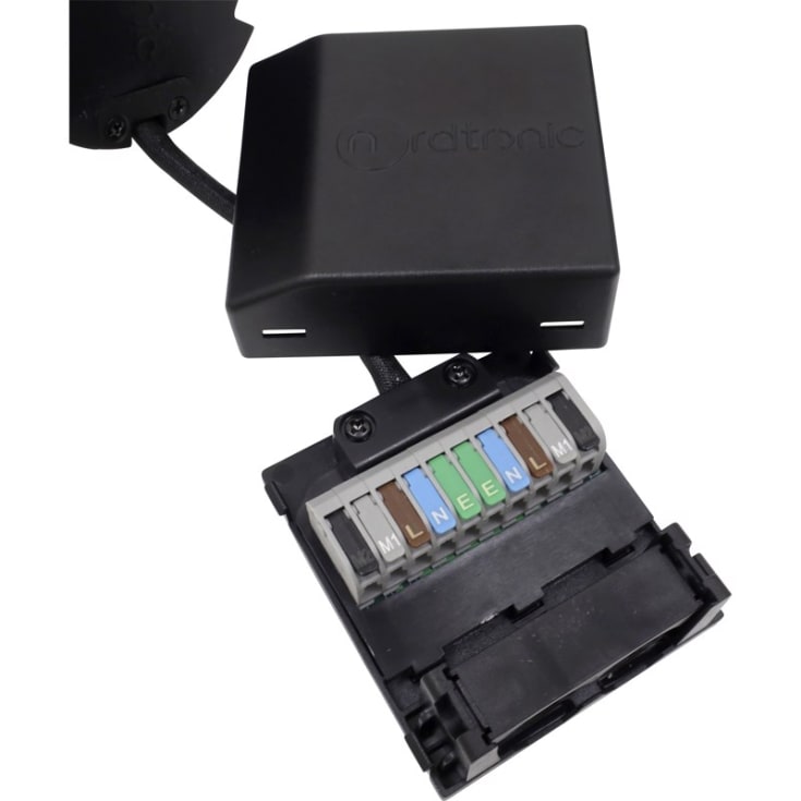 Nordtronic Quick Install indbygningsspot, GU10, rund, mat hvid