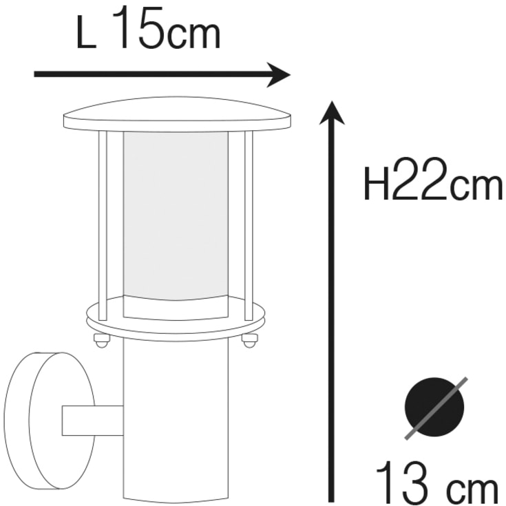 Andromeda 40 udendørs væglampe