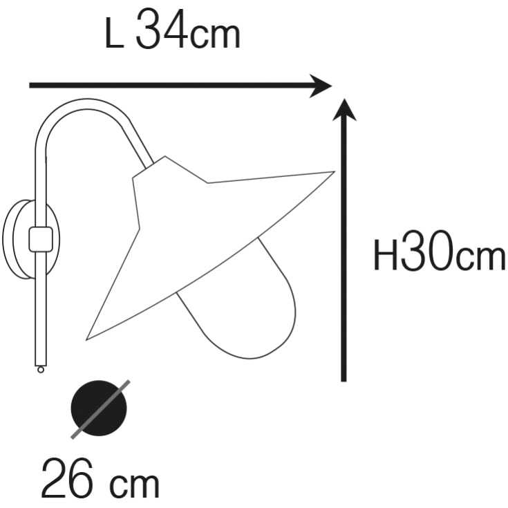 Andromeda 852 udendørs væglampe