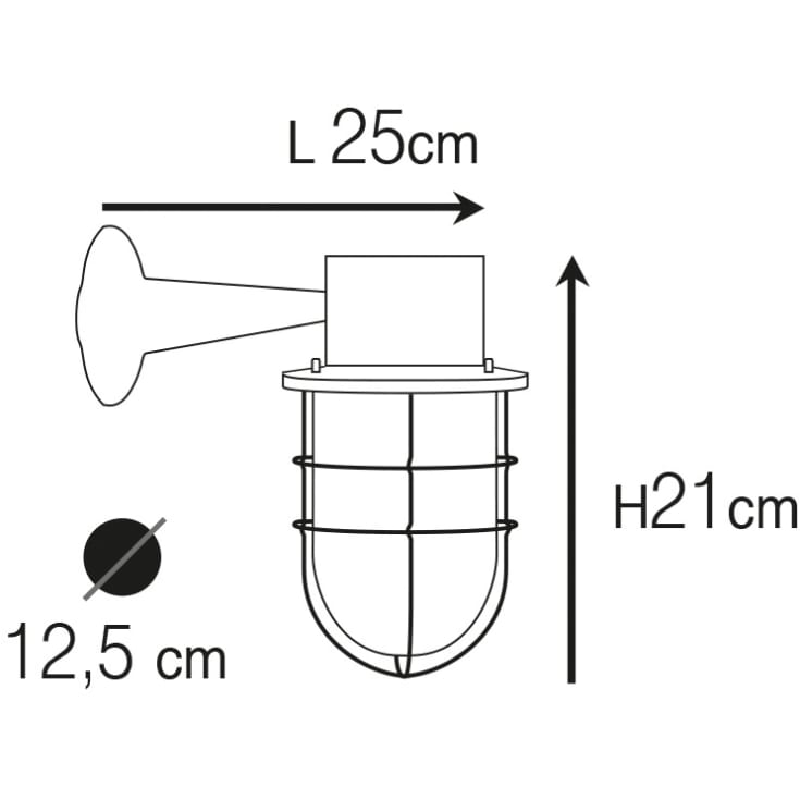 Andromeda 716 udendørs væglampe