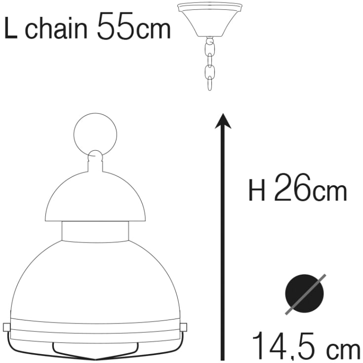Andromeda 56K udendørs pendel