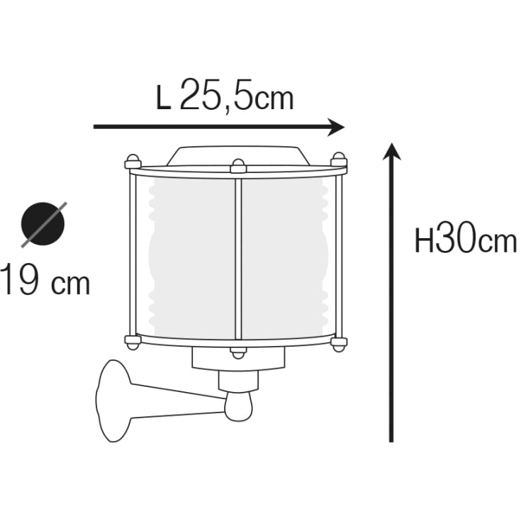 Andromeda 87 udendørs væglampe