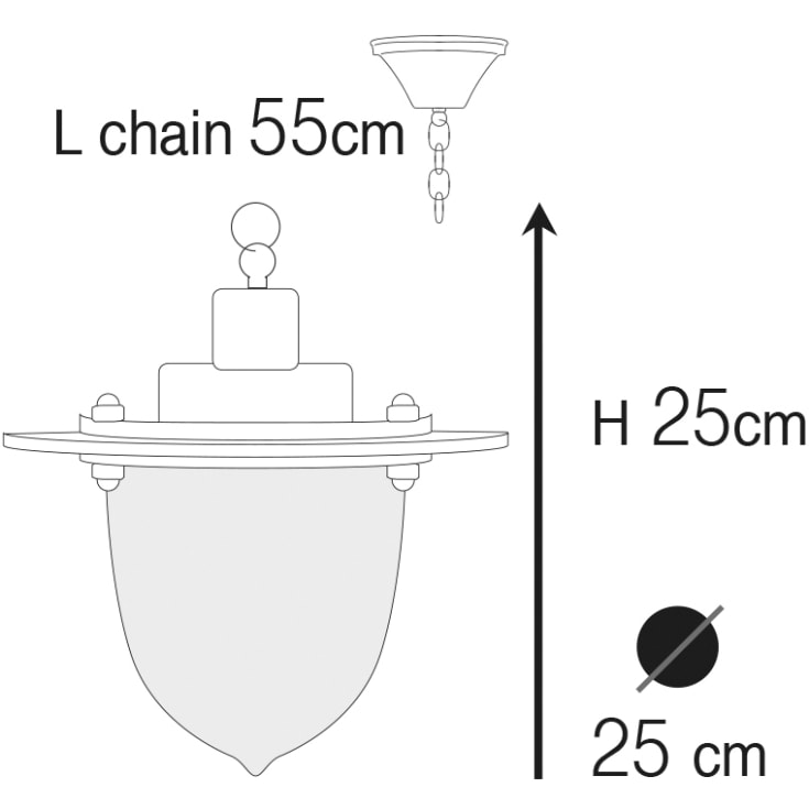 Andromeda 698 udendørs pendel