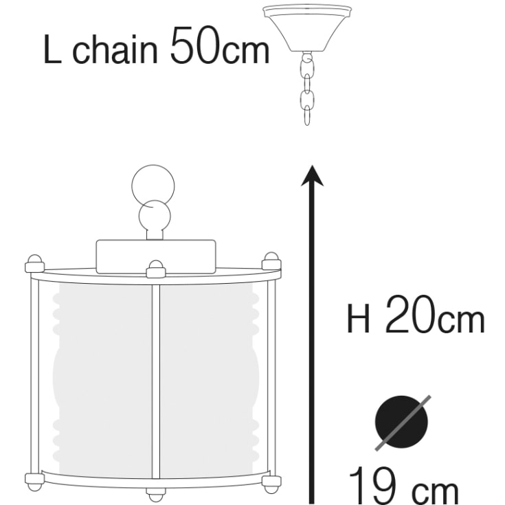 Andromeda 49 udendørs pendel