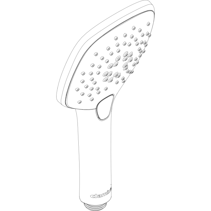 Damixa Pine håndbruser, vandbesparende, krom