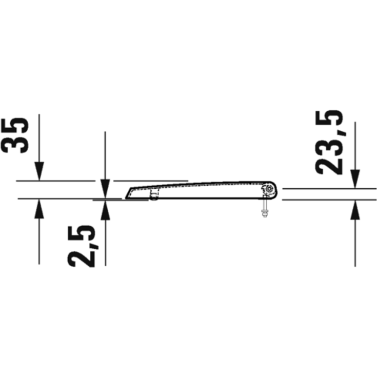 Duravit Me by Starck låg til urinal, soft close, hvid