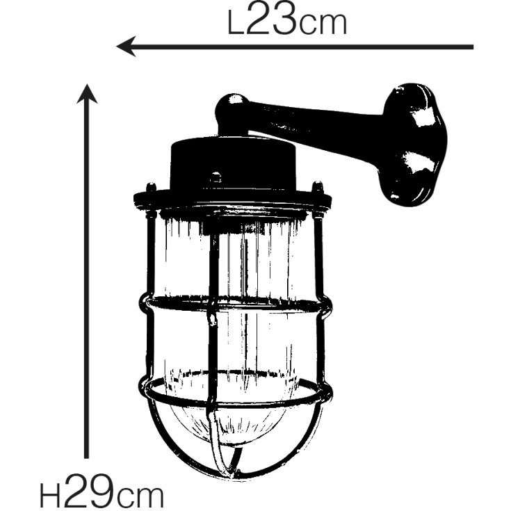 Andromeda 636 udendørs væglampe