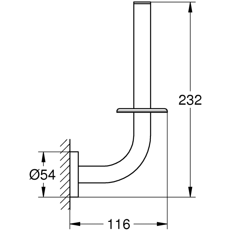Grohe Essentials reservepapirholder, børstet kobber