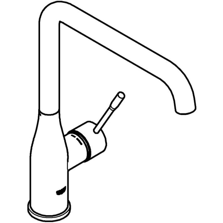 Grohe Essence køkkenarmatur, børstet sort krom