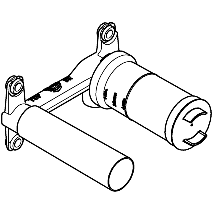Grohe indbygningsdel, 2-huls håndvaskarmatur