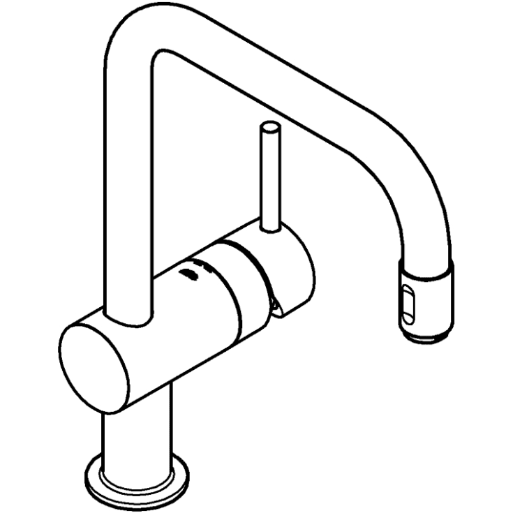 Grohe Minta kjøkkenarmatur, uttrekkbar tut, krom
