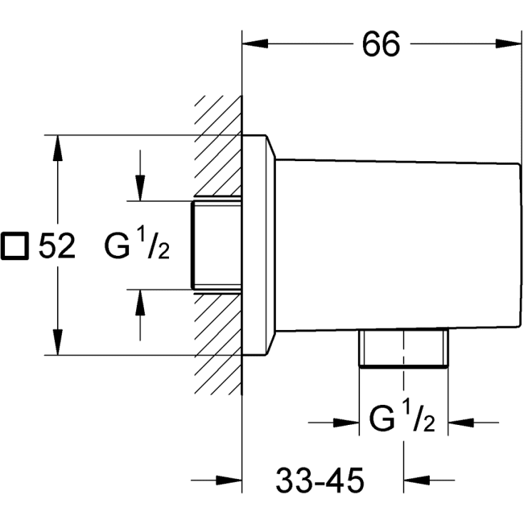 Grohe Essence køkkenarmatur, udtrækstud, messing