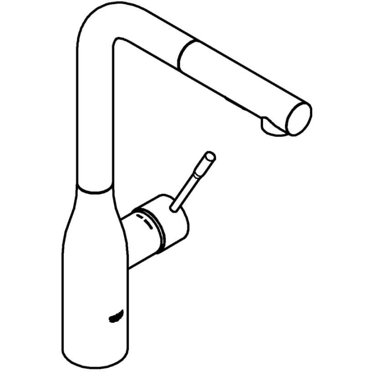Grohe Essence kjøkkenarmatur, uttrekkbar tut, messing