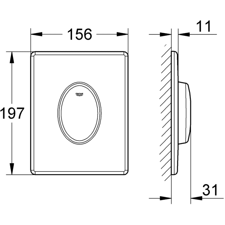 Grohe Essence køkkenarmatur, udtrækstud, krom