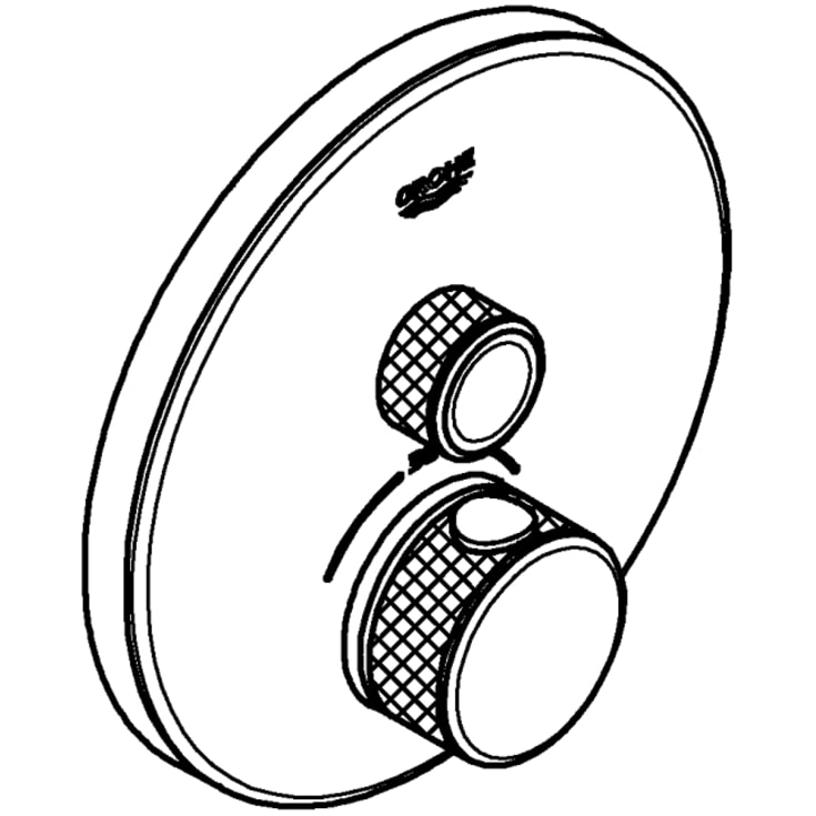 Grohe Grohtherm SmartControl brusearmatur, hvid