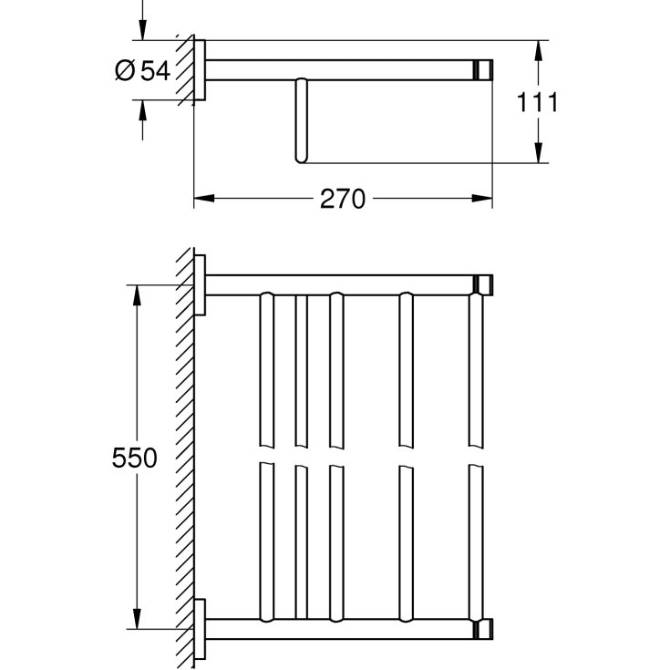 Grohe Essence servantbatteri, krom