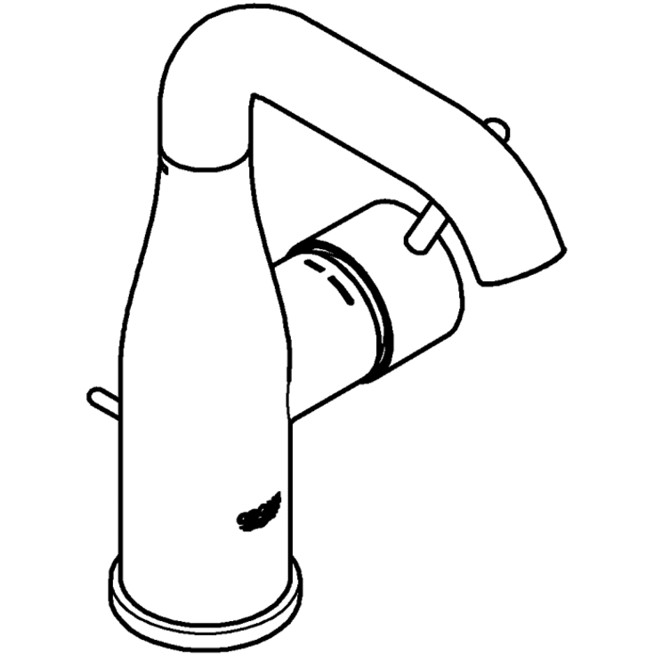 Grohe Essence håndvaskarmatur, børstet sort krom