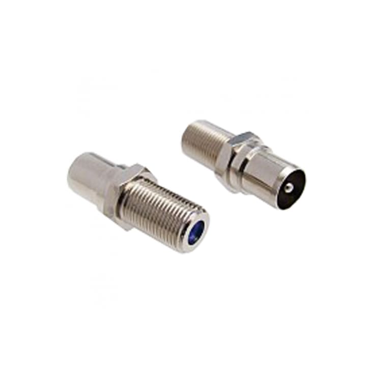 DKT F-konnektor til IEC-han adapter