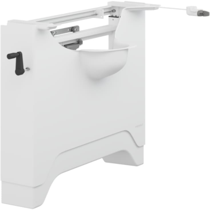 Pressalit Care Matrix servantoppheng, manuell, venstre, hvit