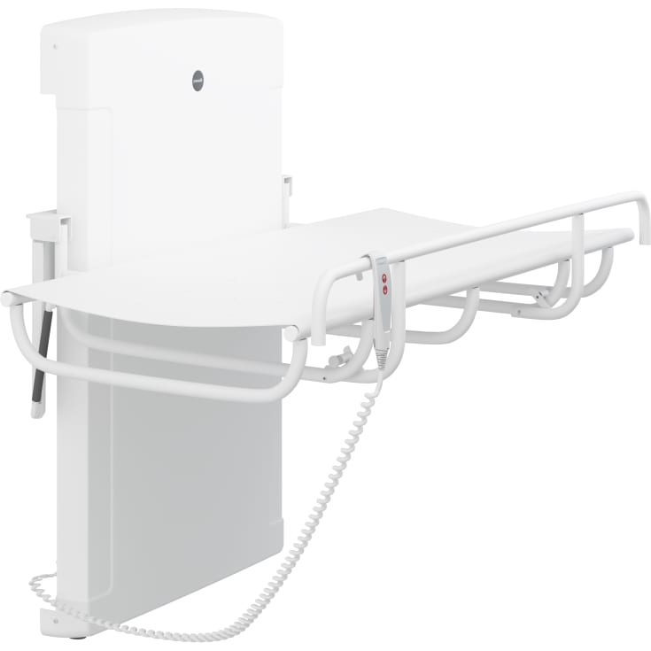 Pressalit Care SCT 1000 bruseleje, 140x76 cm, hvid