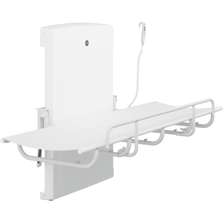 Pressalit Care SCT 1000 bruseleje, 180x76 cm, hvid