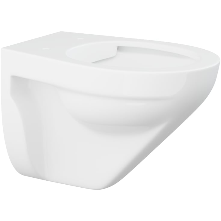 Pressalit Care vegghengt toalett, uten spylekant, hvit