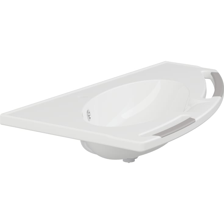 Pressalit Care Matrix Angle Djupt tvättställ, 100x57,1 cm, höger, vit