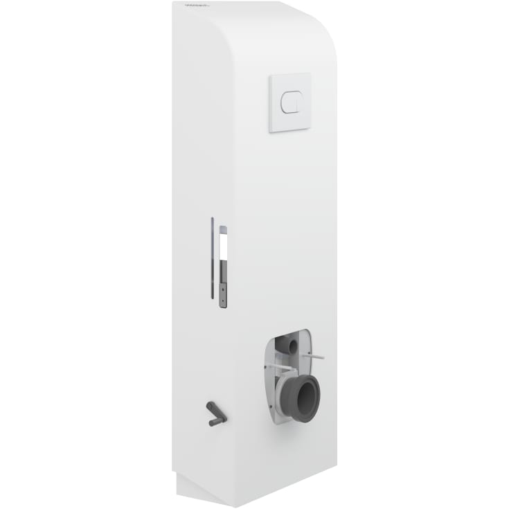 Pressalit Care Select TL3 toalettløfter, manuell, gulvsluk, hvit