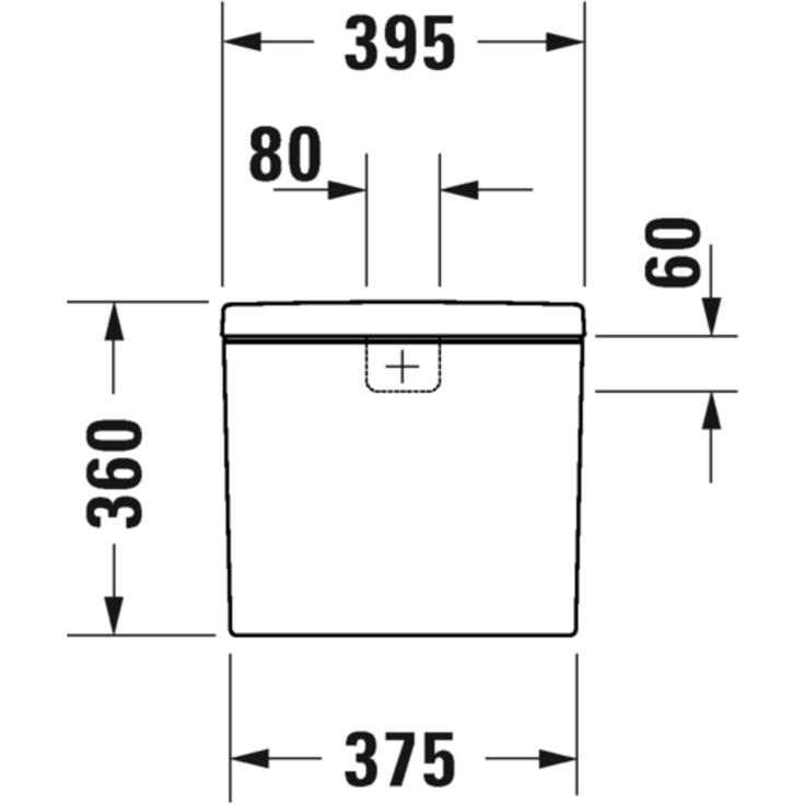 Duravit D-Neo cistern, vit