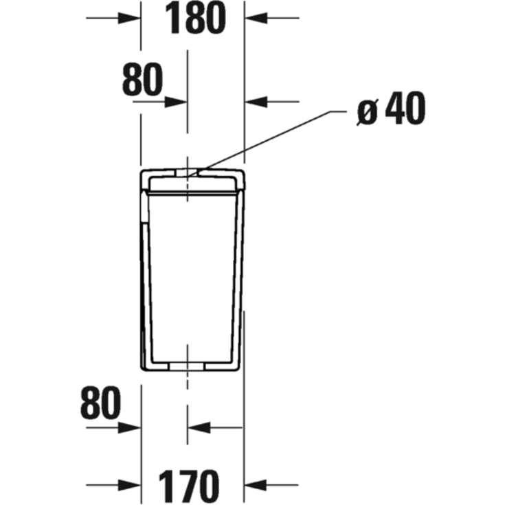 Duravit D-Neo cistern, vit