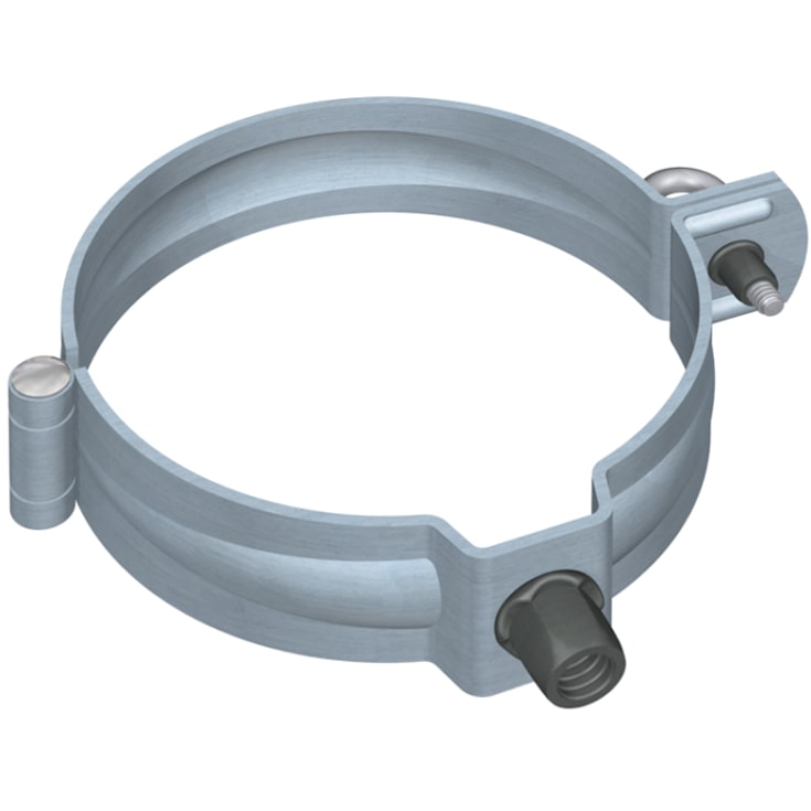 100 mm rørholder Rheinzink®, prepatina blaugrau