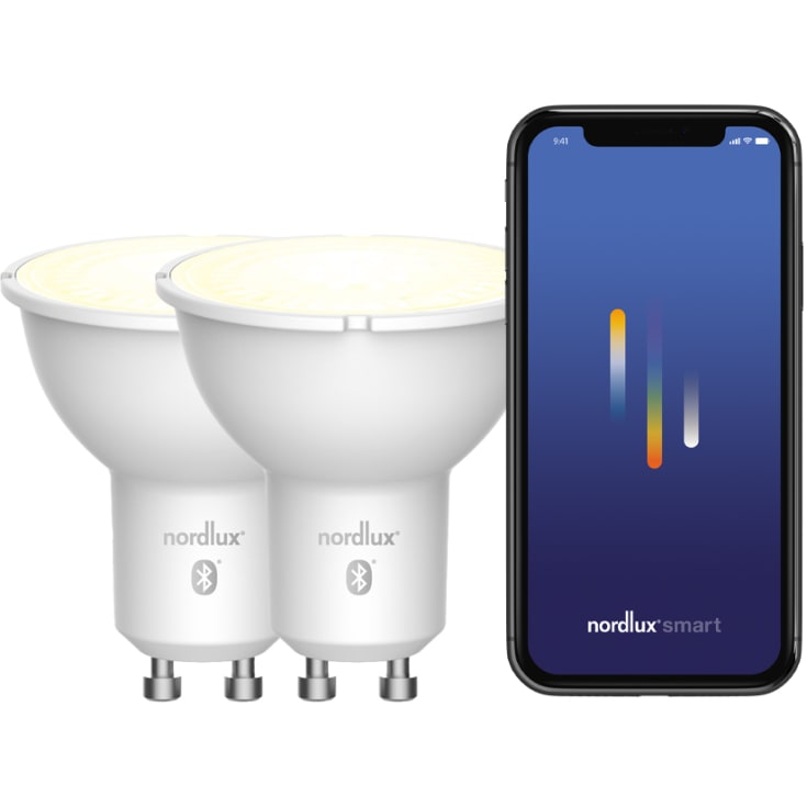 Nordlux Smart GU10 pærer, 4,5W,  2-pak