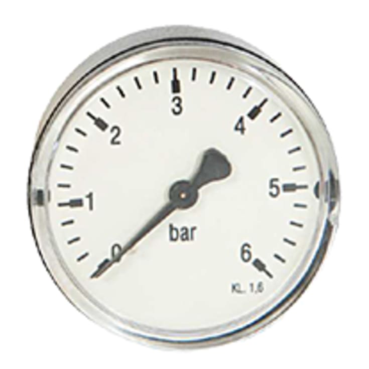 Manometer Ø63, 1/4" Bagudvendt, 0-10 bar