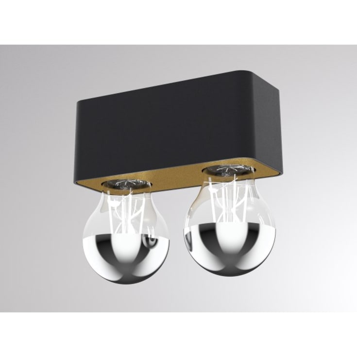 Tupaq SD Væg/loftlampe sort/guld E27 max 7W LED