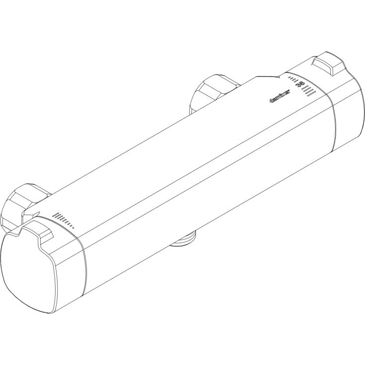 Damixa Pine Thermixa 700 brusearmatur, krom