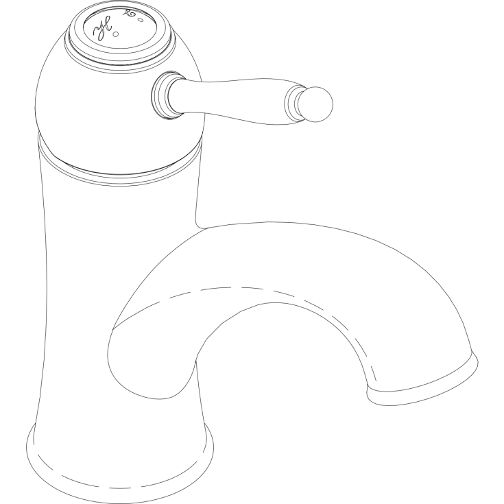 Damixa Tradition servantbatteri, krom