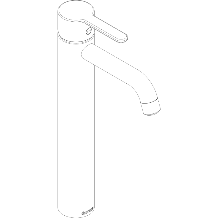 Damixa Silhouet håndvaskarmatur, krom