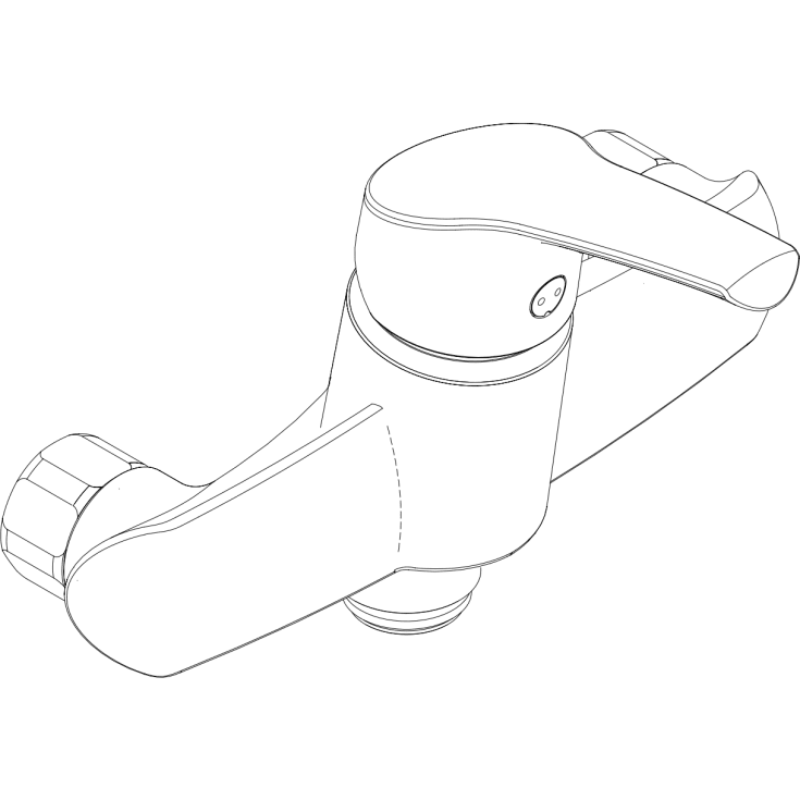 Damixa Rowan køkkenarmatur, krom