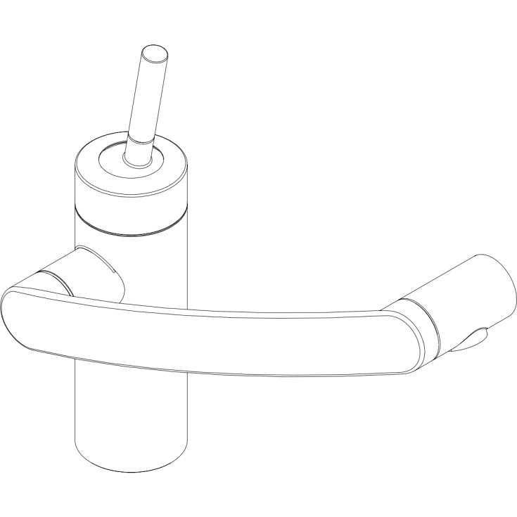 Damixa Arc kjøkkenarmatur, krom/sort