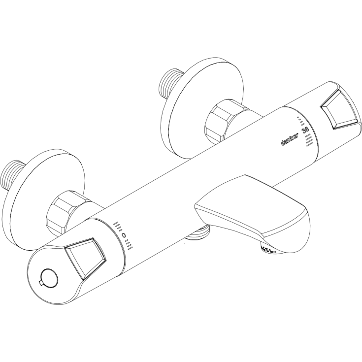 Damixa Rowan Thermixa 400 kararmatur, krom
