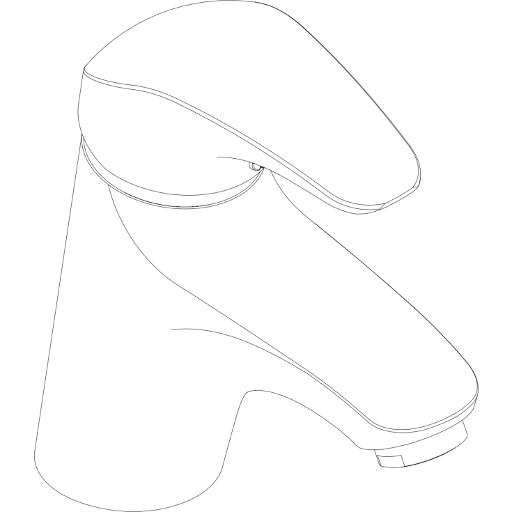 Damixa Space håndvaskarmatur, krom