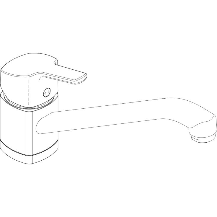 Damixa Pine køkkenarmatur, krom
