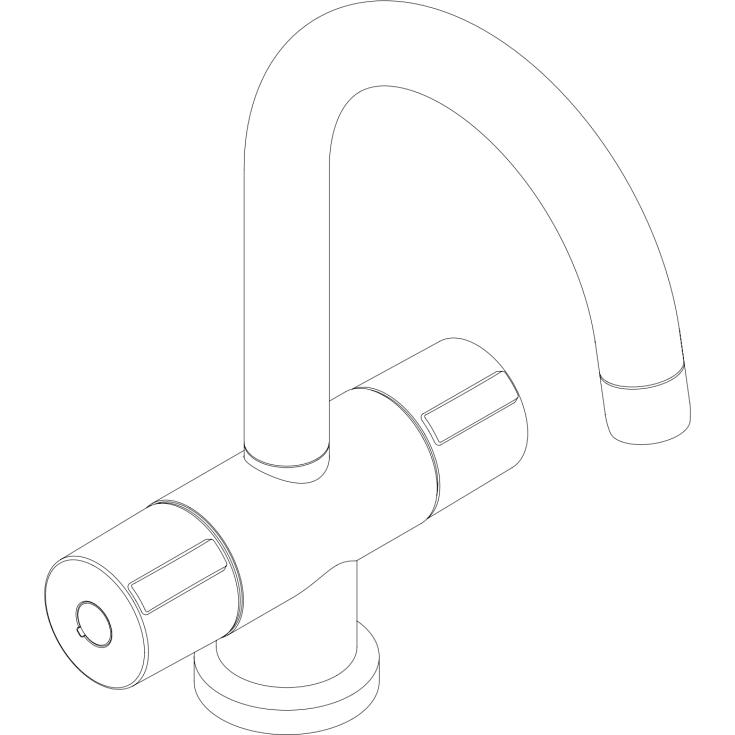 Damixa Titan håndvaskarmatur, krom