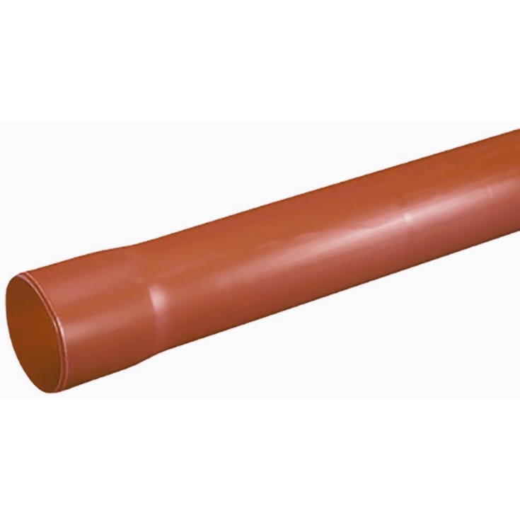 300 meter Letbek 63/58 mm PE-kabelrør med muffe, glat/glat, 6 m, orange